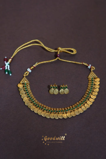 LAKSHMI KASU NECKLACE SET