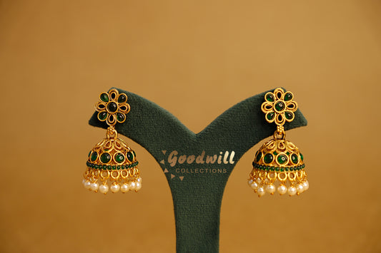 FLORAL DOME SHAPED JHUMKA 2