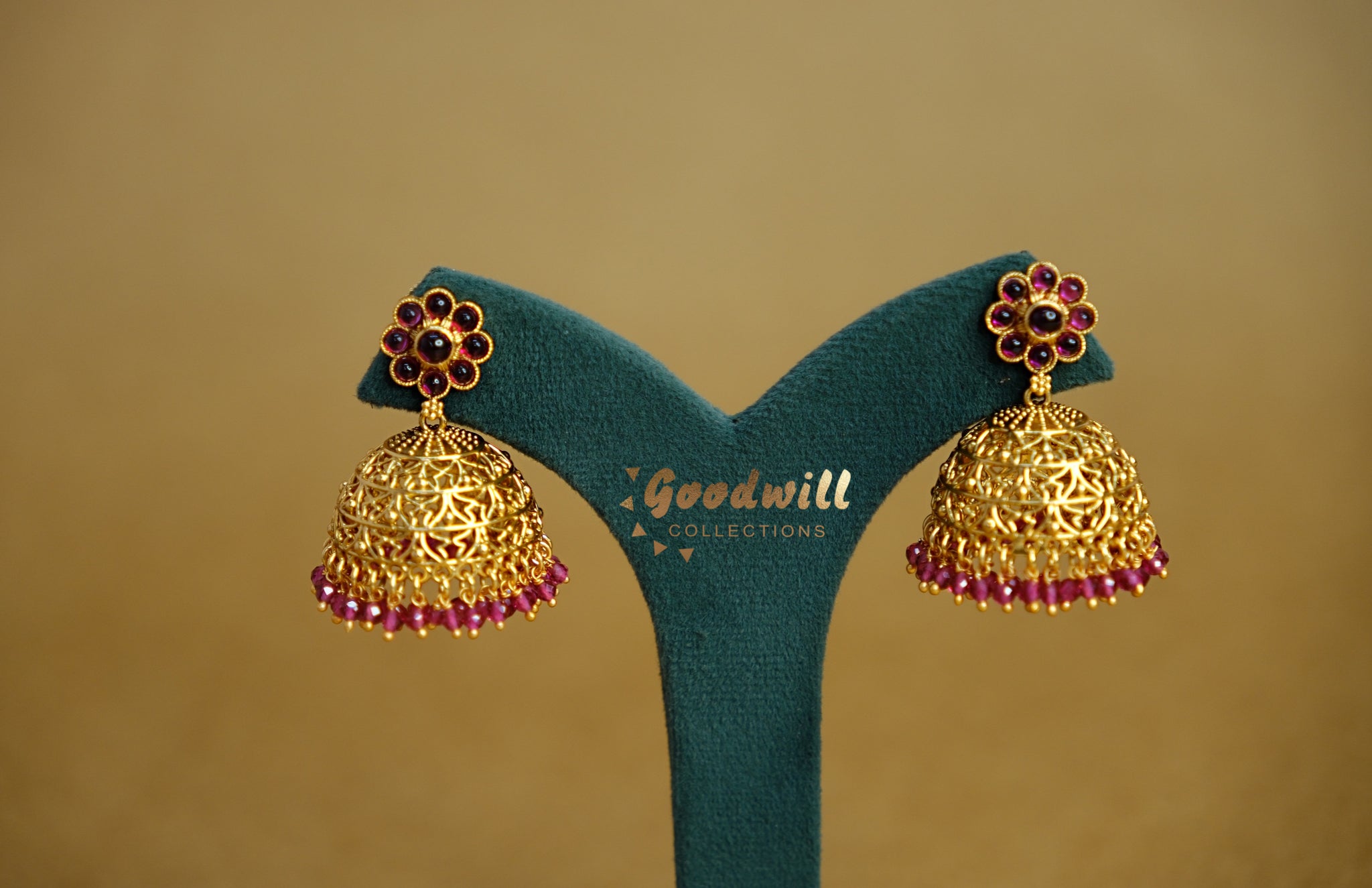 FLOWER DESIGN JHUMKA