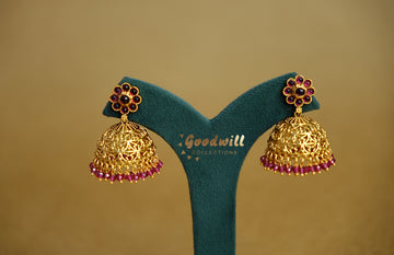 FLOWER DESIGN JHUMKA