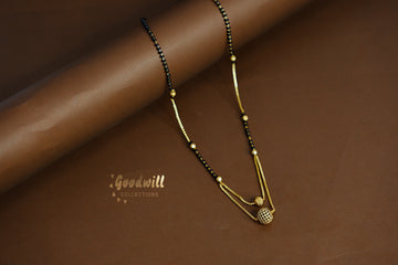 GOLDEN TWO LAYER BALL DESIGN MANGALSUTRA