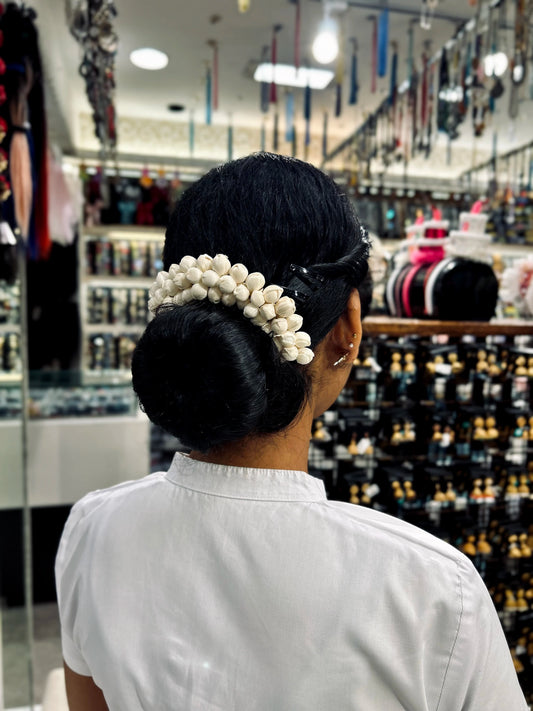 ARTIFICIAL JASMINE HAIR BUN ACCESSORY 2