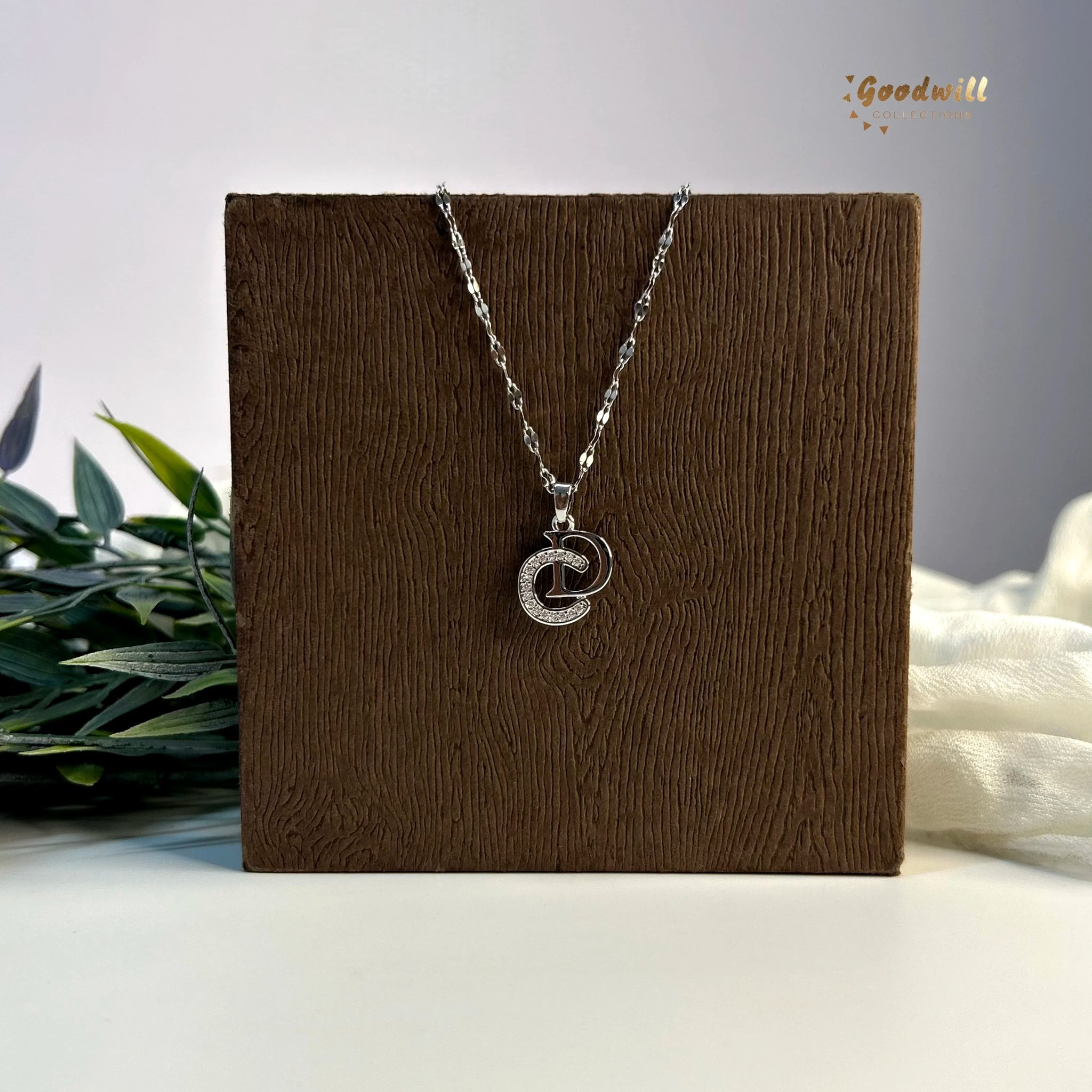 DOUBLE ALPHABET PENDANT NECKLACE