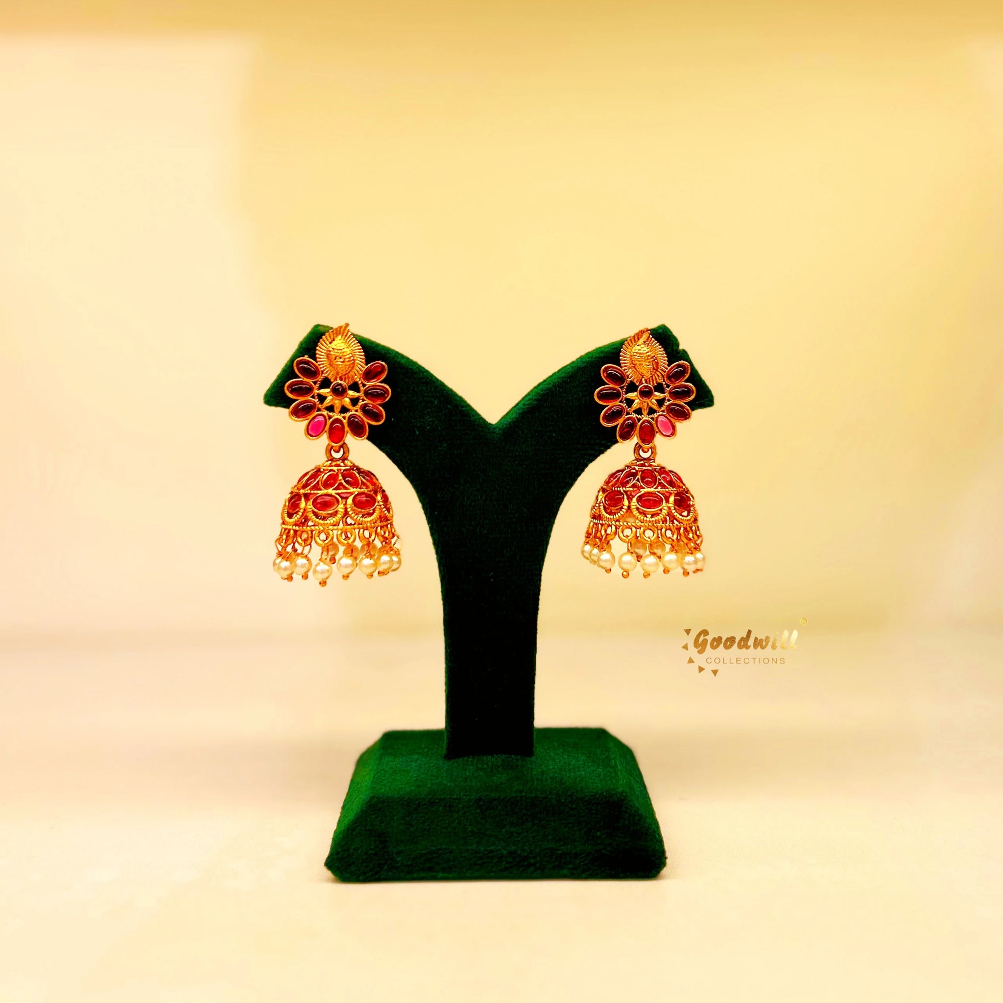 LIGHT WEIGHT FLORAL JHUMKA