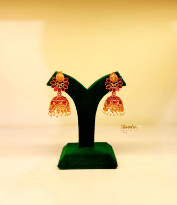 LIGHT WEIGHT FLORAL JHUMKA