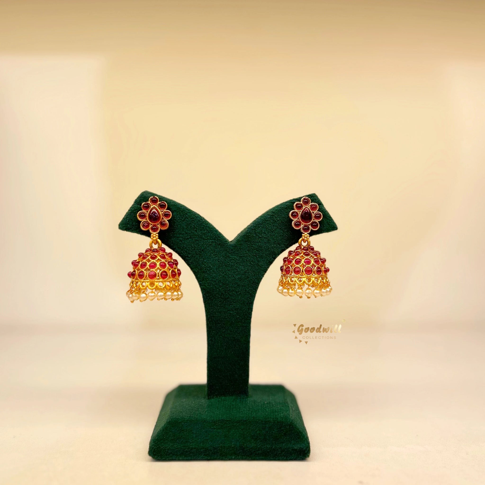 KEMP PEARL DROP JHUMKA