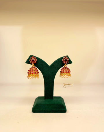 KEMP PEARL DROP JHUMKA