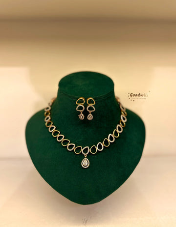 MOTIF WATER DROP NECKLACE SET
