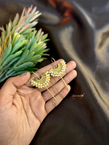 PEARL PIN BUGADI EARRINGS
