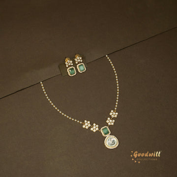 POLKI MINIMAL PENDANT NECKLACE SET 2