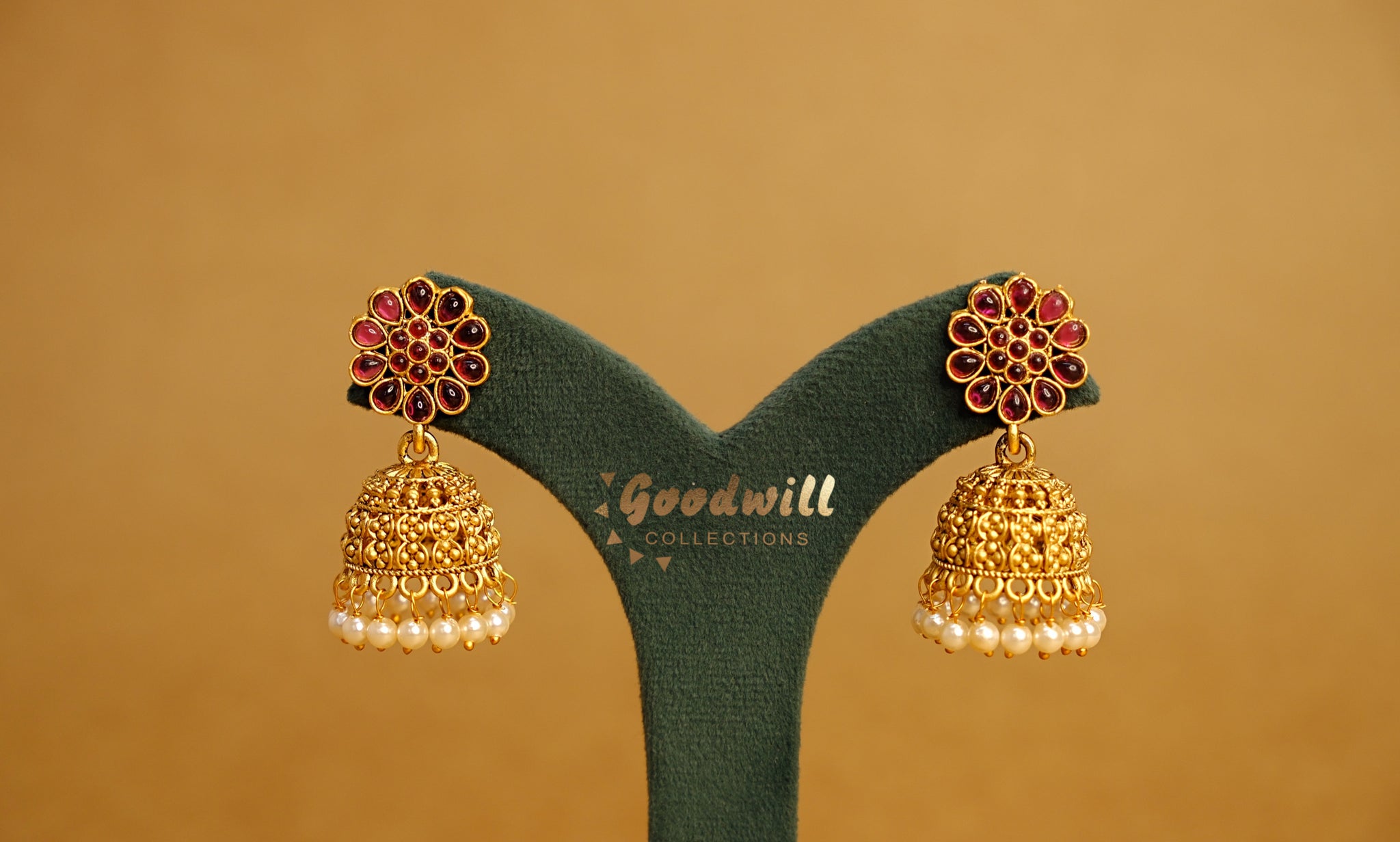 FLORAL DOME SHAPED JHUMKA