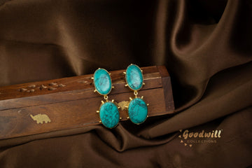 DOUBLE DROP BOLD EARRINGS