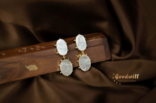 DOUBLE DROP BOLD EARRINGS