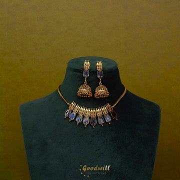 TRADITIONAL PALAKKA DESIGN NECKLACE SET 1
