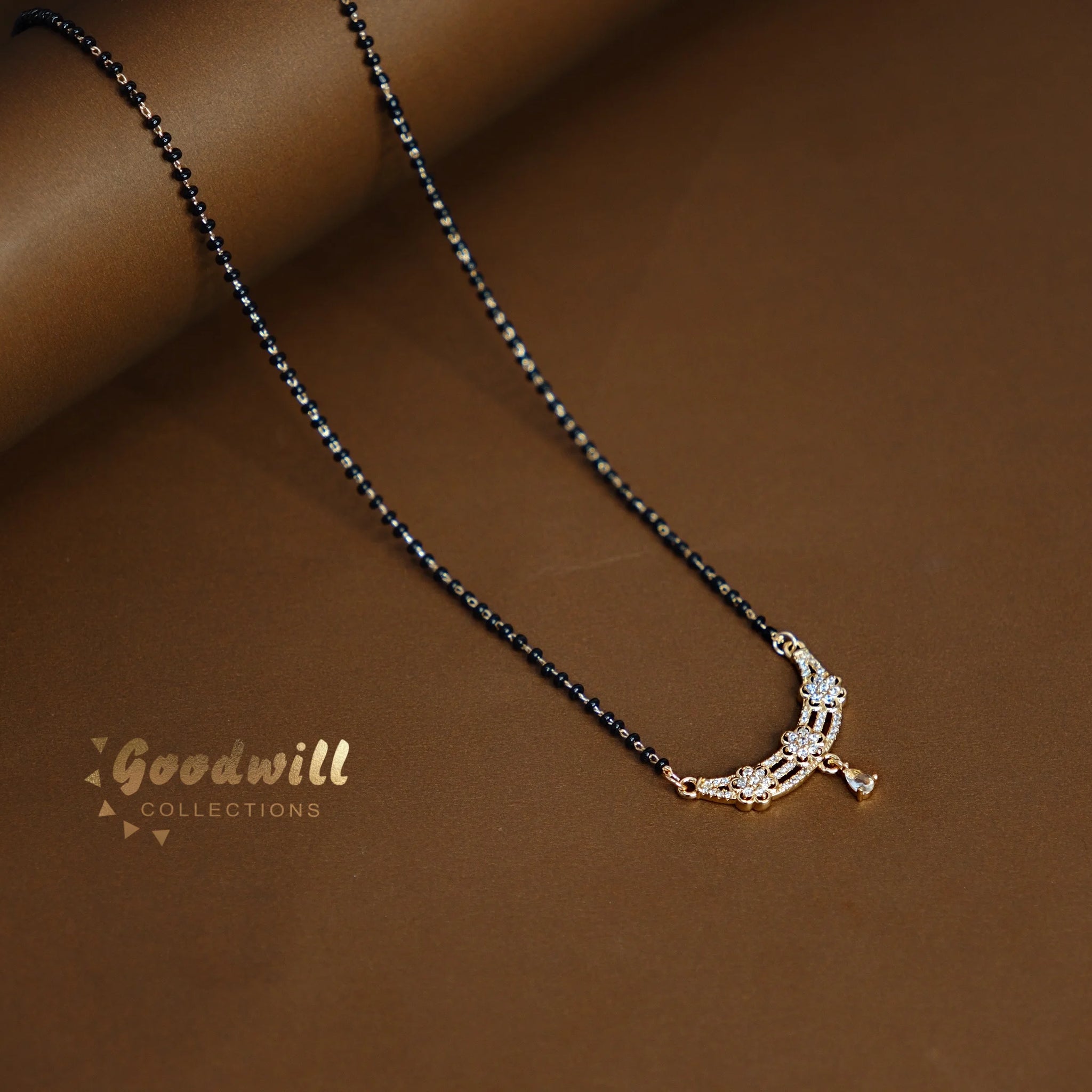 SIMPLE STONE STUDDED MANGALSUTRA 3