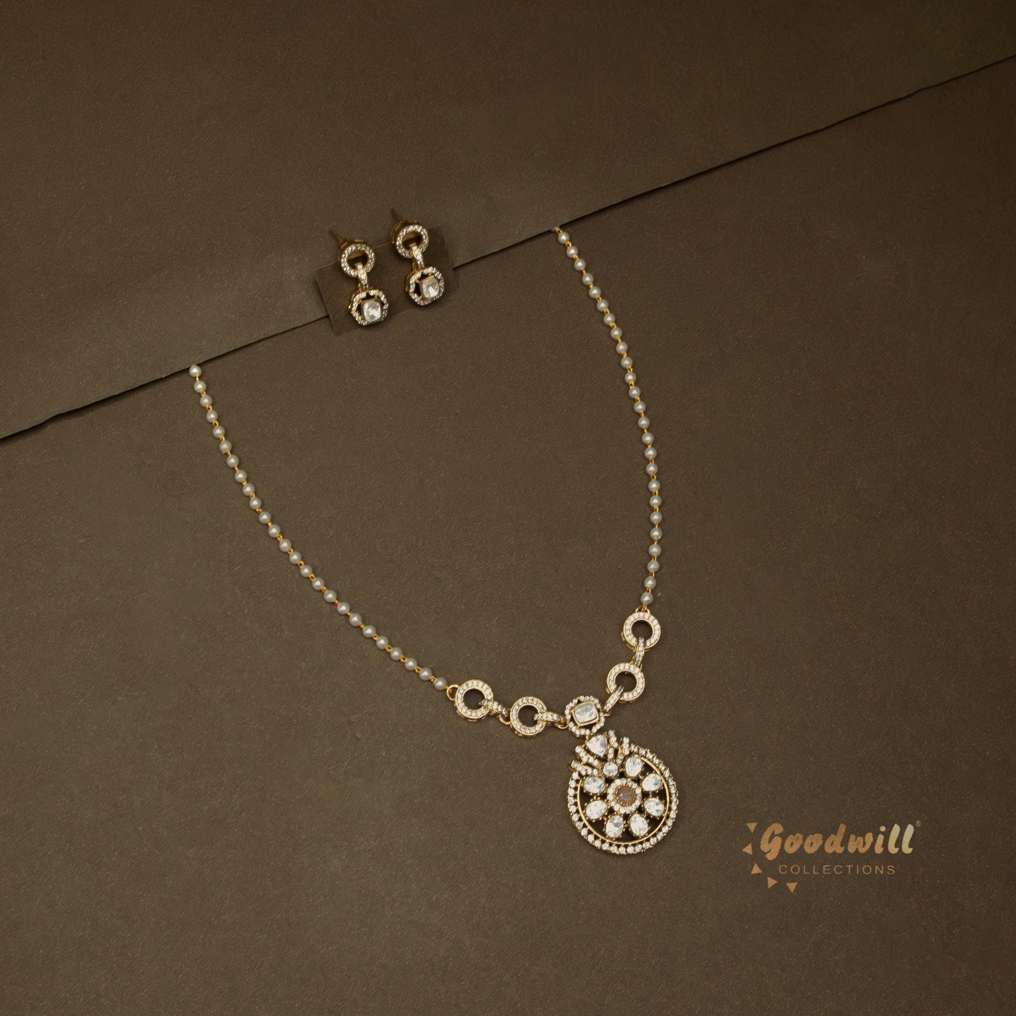 POLKI MINIMAL PENDANT NECKLACE SET