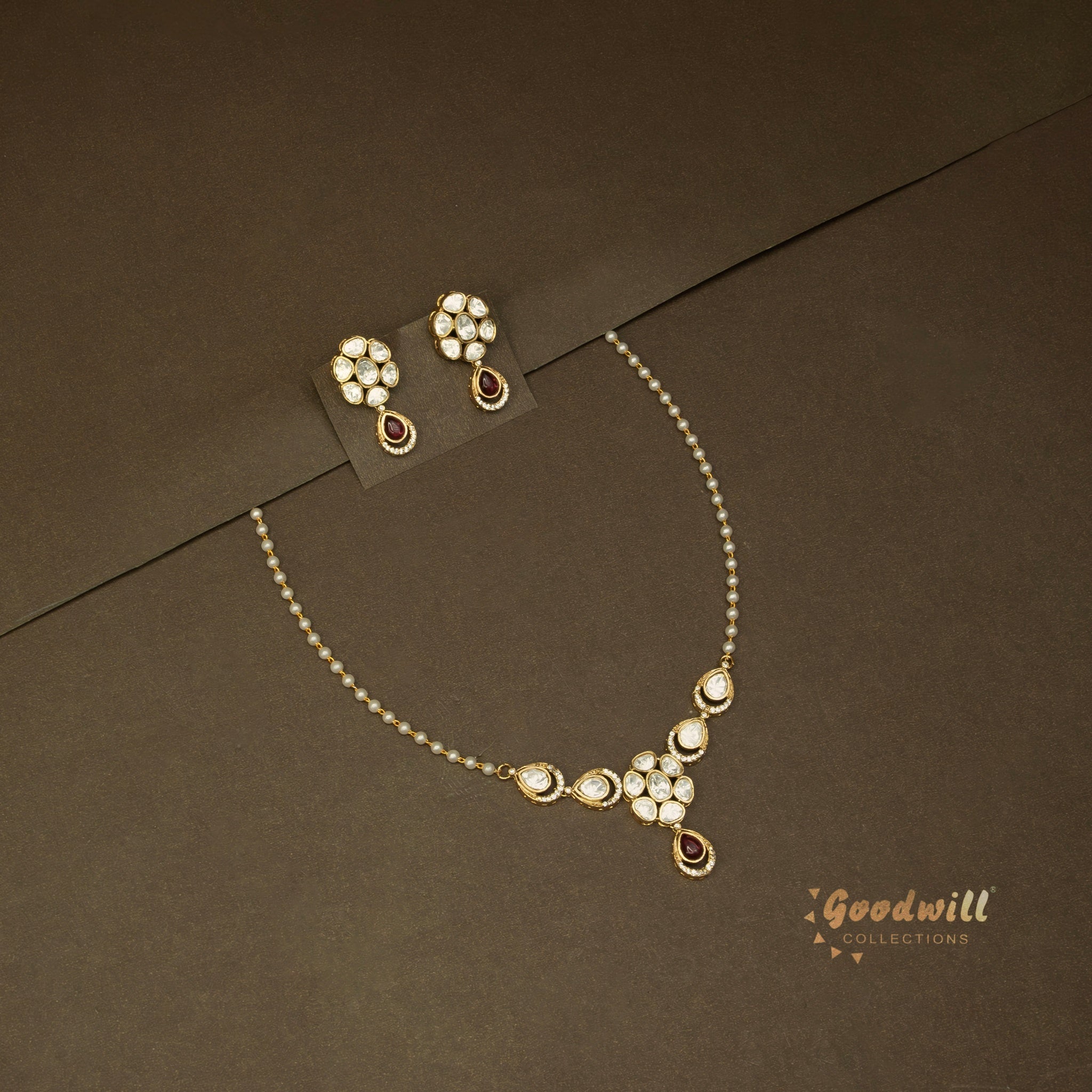 POLKI MINIMAL PENDANT NECKLACE SET 3