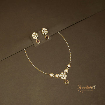 POLKI MINIMAL PENDANT NECKLACE SET 3
