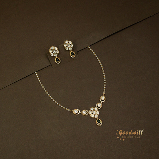 POLKI MINIMAL PENDANT NECKLACE SET 3