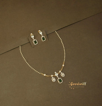 POLKI MINIMAL PENDANT NECKLACE SET 4