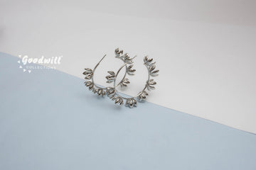 SILVER HOOPS #