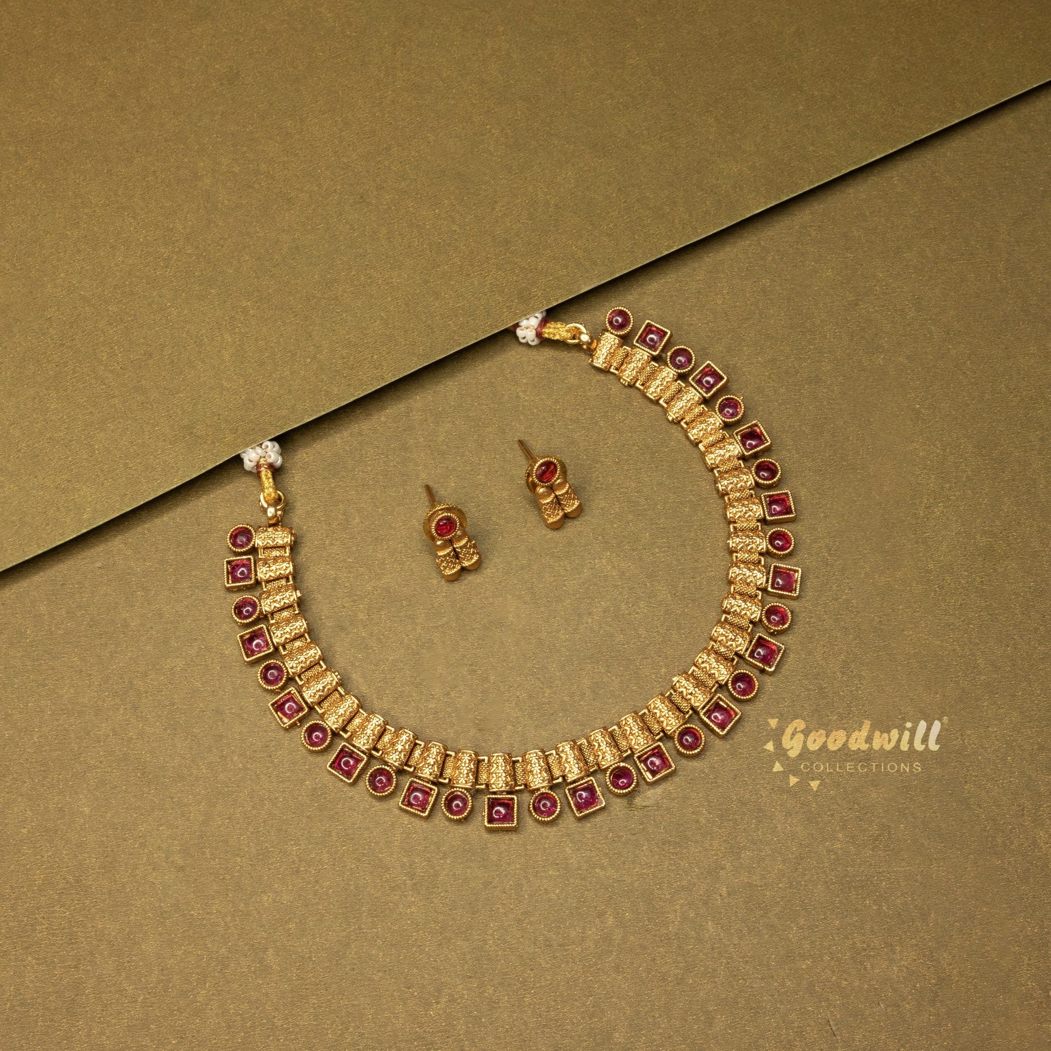 SINGLE LAYER DROP SIMPLE NECKLACE SET
