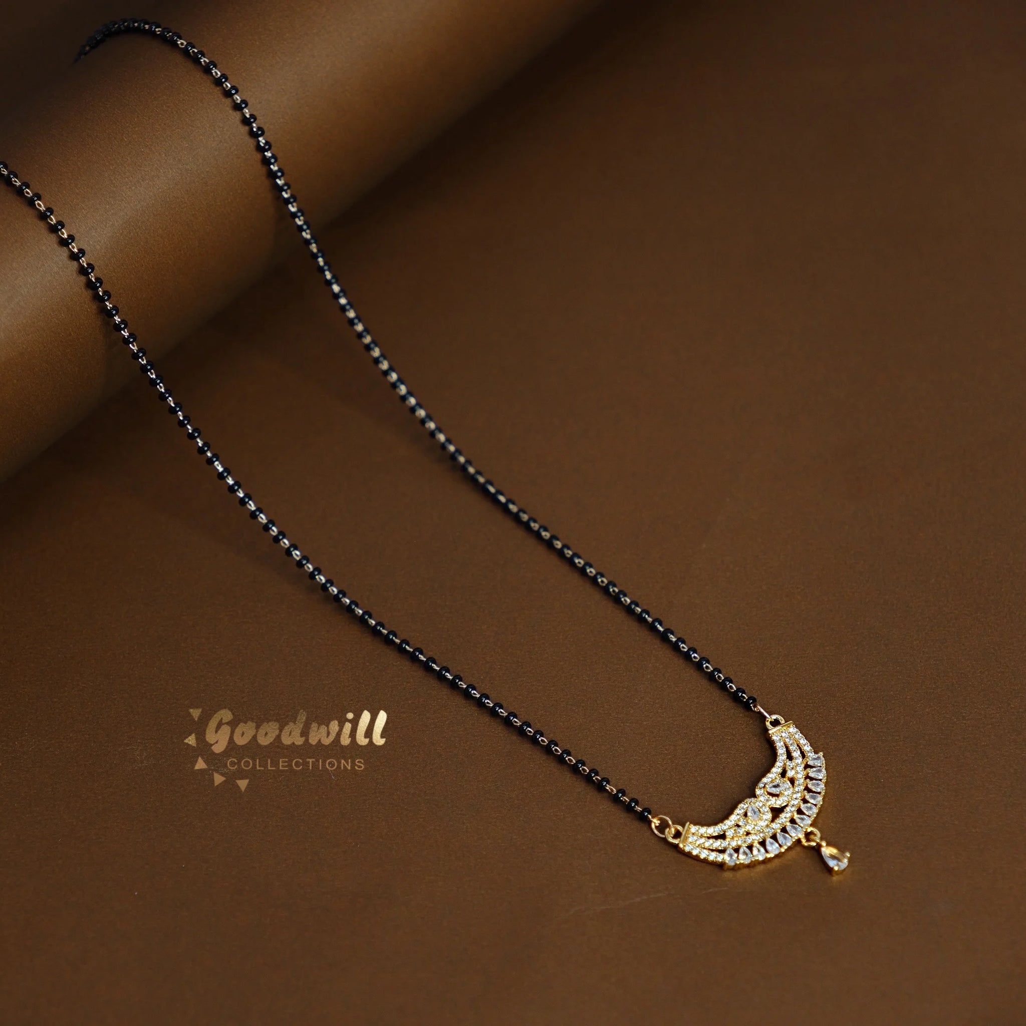 SIMPLE STONE STUDDED MANGALSUTRA 4