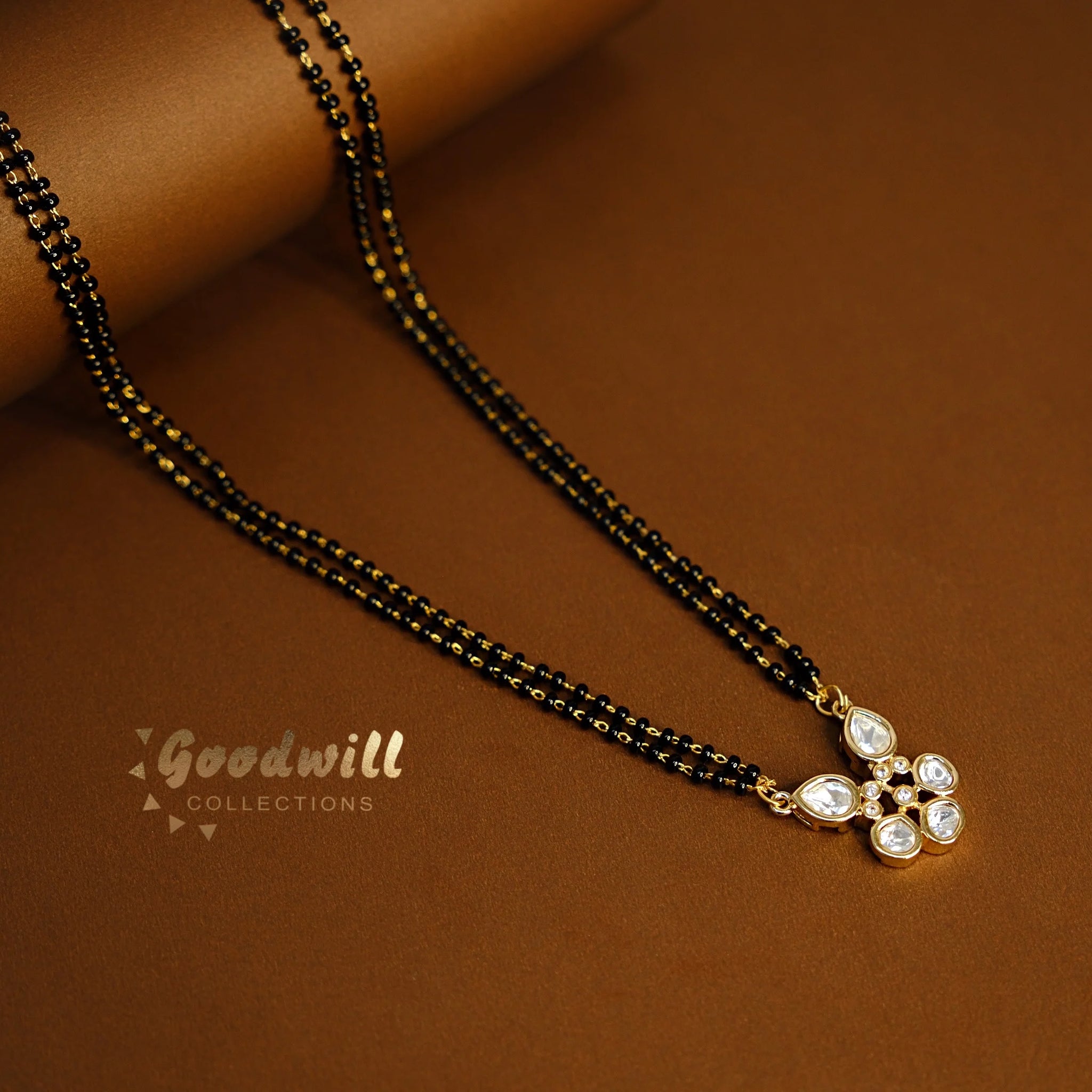 TWO LAYER KUNDAN PENDANT MANGALSUTRA