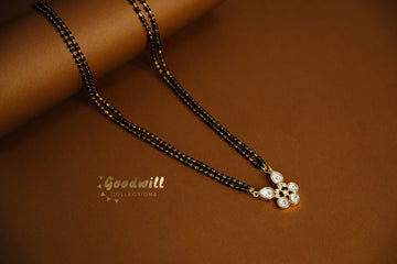 TWO LAYER KUNDAN PENDANT MANGALSUTRA