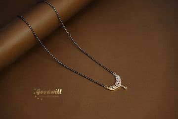 SIMPLE STONE STUDDED MANGALSUTRA 2