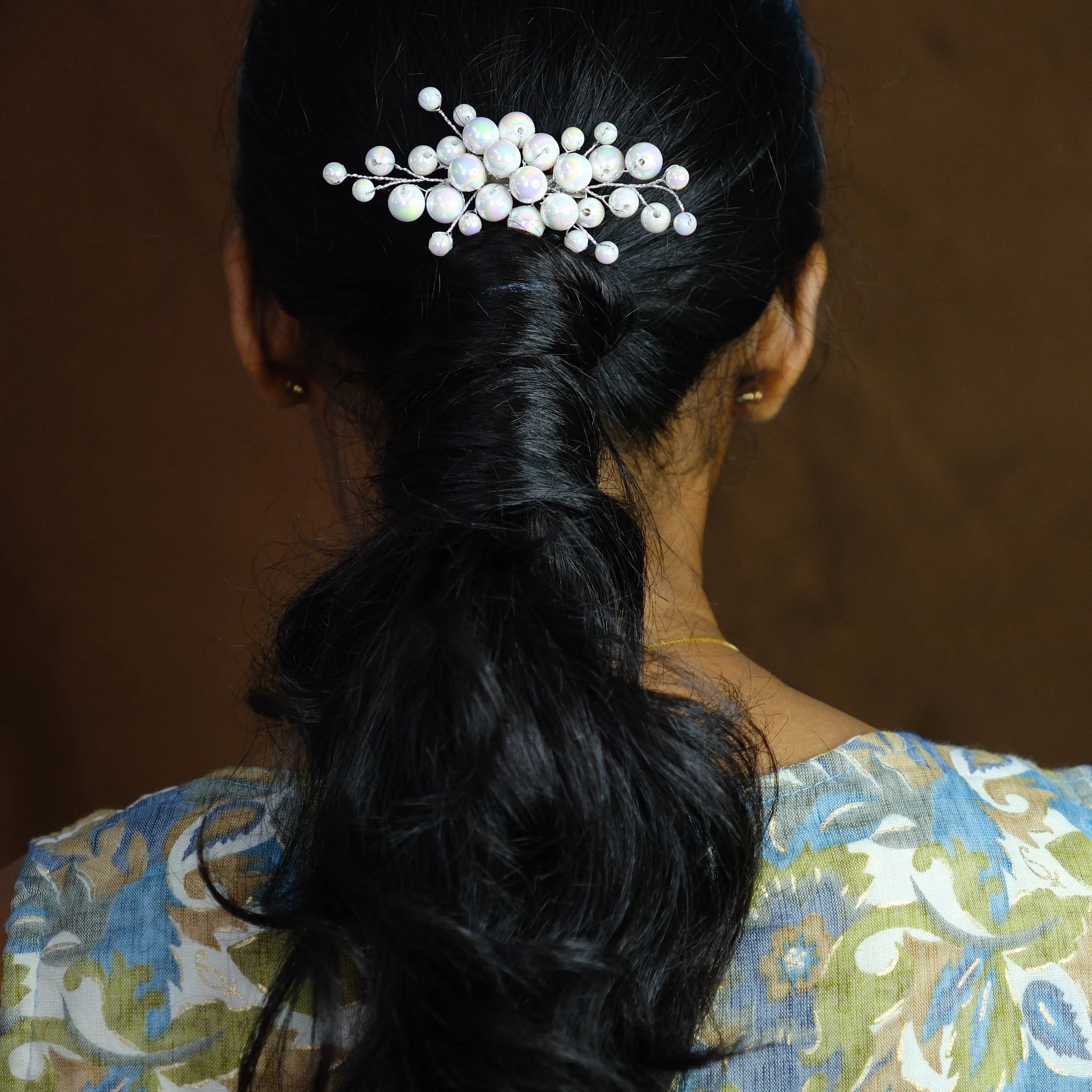 STATEMENT PEARL CLUSTER HAIR CLIP/ HAIR BROOCH