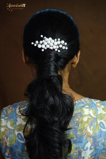 STATEMENT PEARL CLUSTER HAIR CLIP/ HAIR BROOCH