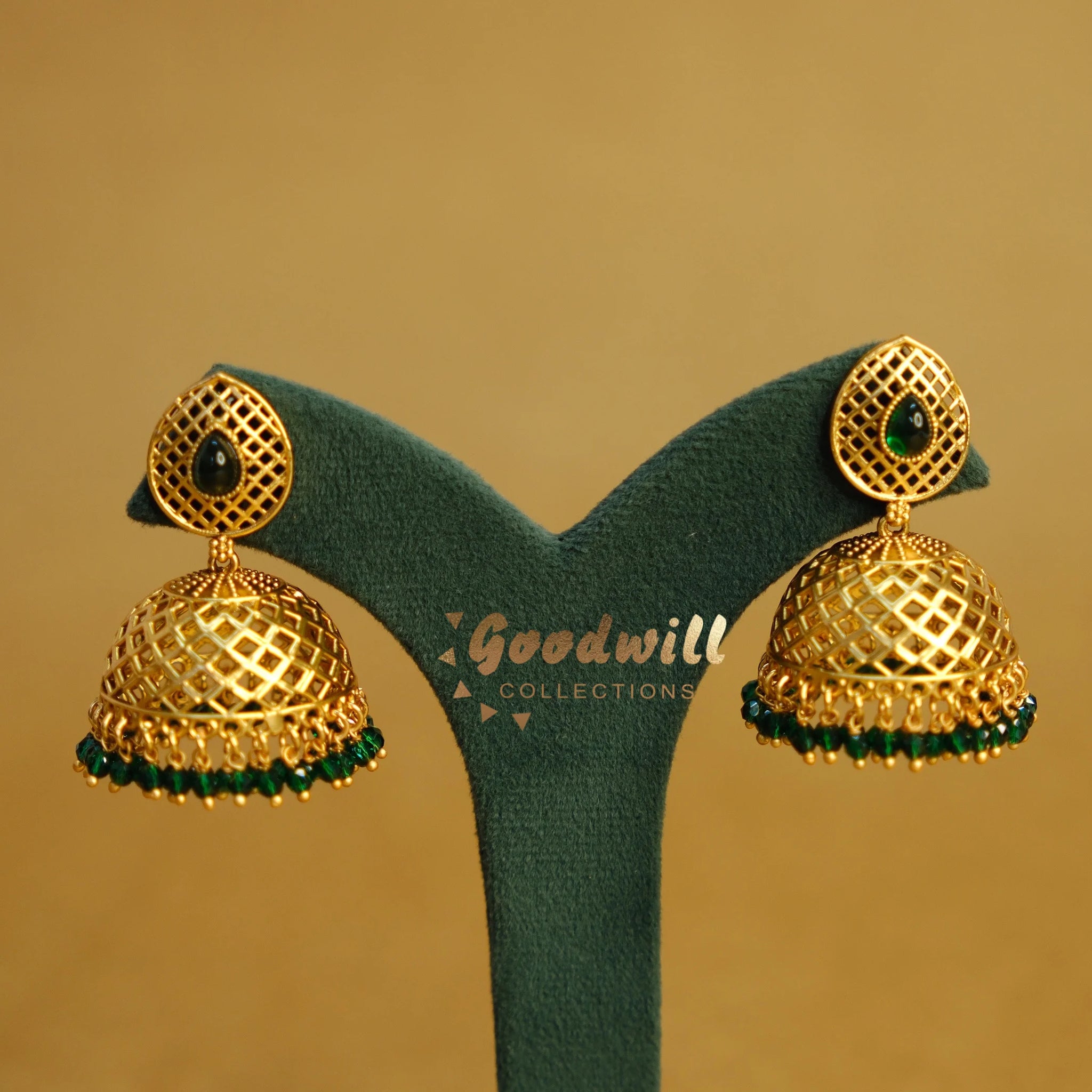 GOLDEN GOPI PATTERN JHUMKA