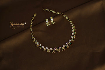 SIMPLE BLOOM DESIGN NECKLACE SET 2