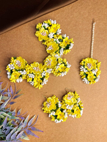 FLORAL HALDI JEWELLERY SET 1