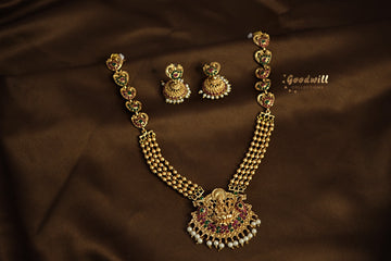 ANTIQUE MULTICOLOR STONE DESIGN LONG CHAIN
