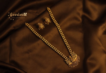 TWO LINE LONG CHAIN WITH LAKSHMI DESIGN 1