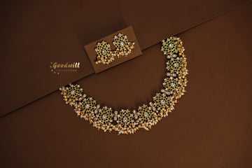 TRADITIONAL BEADED THAMARA DESIGN NECKLACE SET