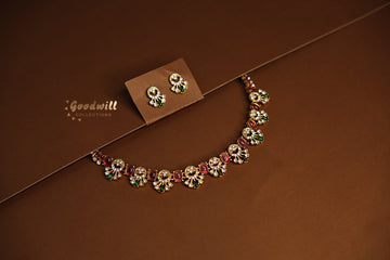MULTICOLOR DROP NECKLACE SET