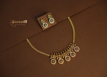 TRADITIONAL COIN FLORAL NECKLACE SET 1