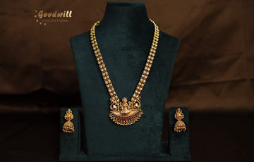 TWO LINE LONG CHAIN WITH LAKSHMI DESIGN 2
