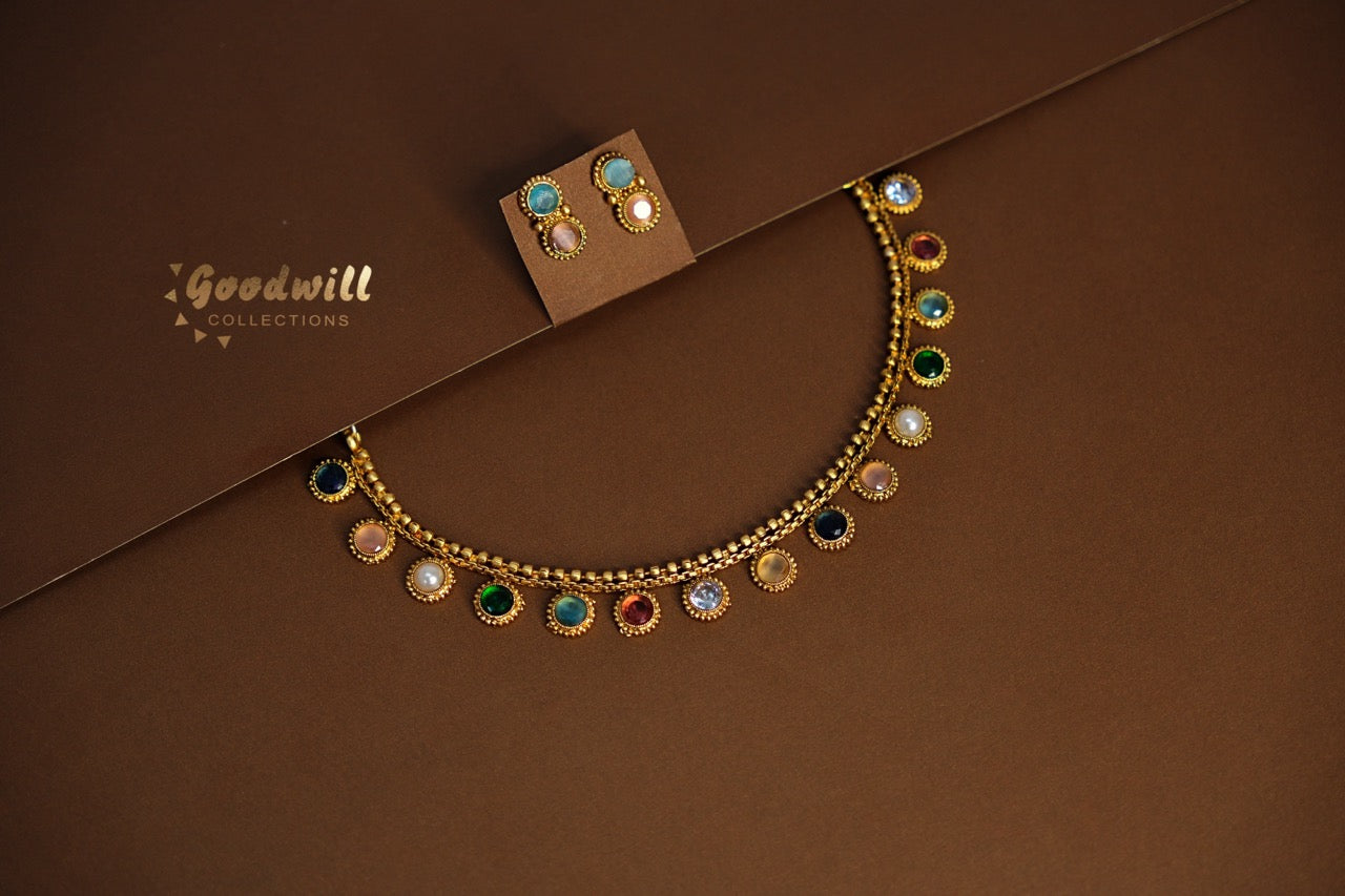 MULTI DROP NECKLACE SET