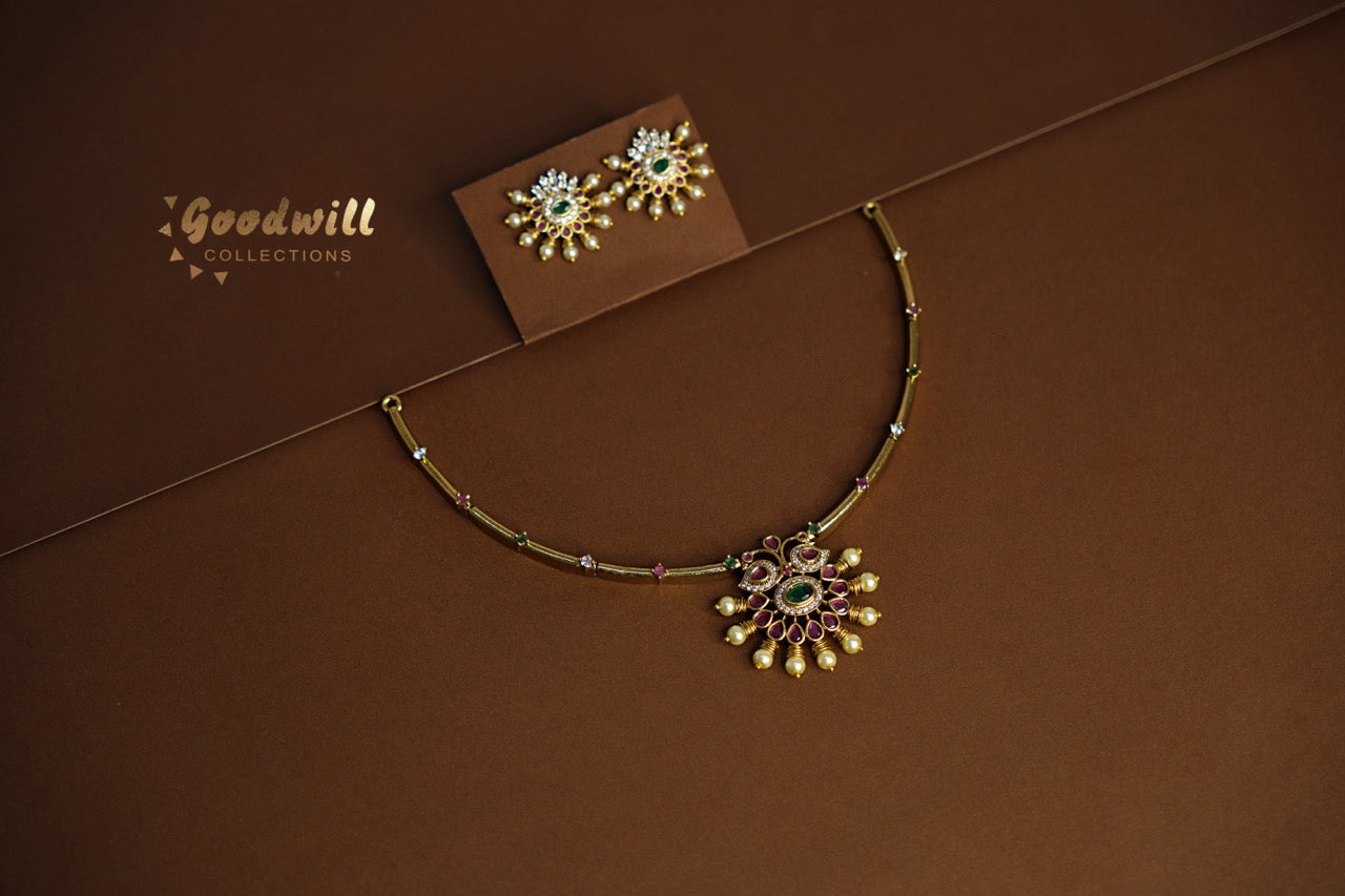 KEMP PEARL DROP PENDANT SET