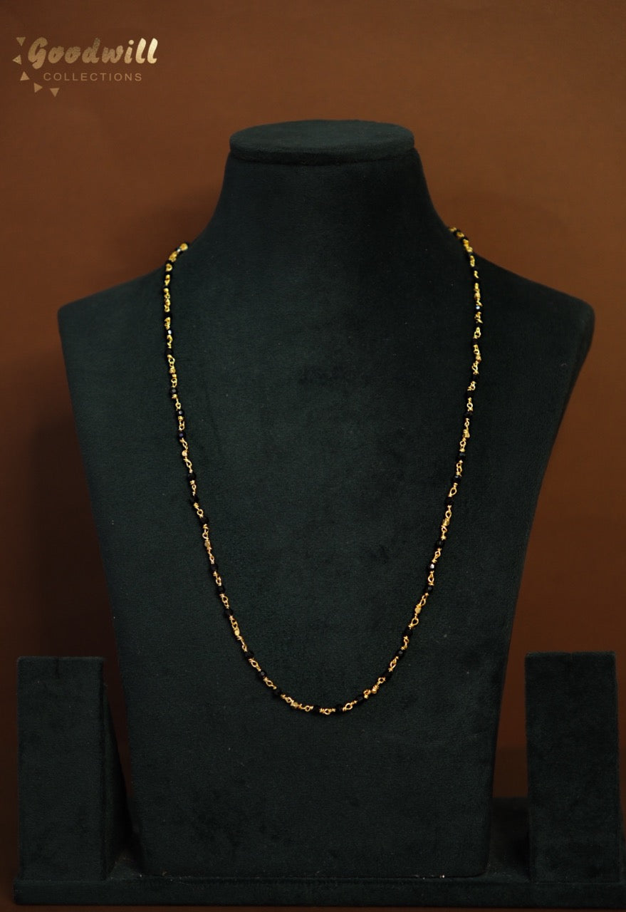 GOLDEN AND CRYSTAL BALL BEAD CHAIN 1