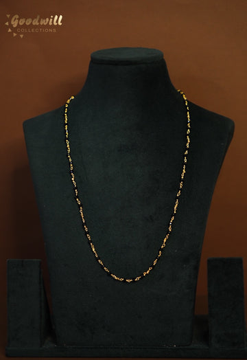 GOLDEN AND CRYSTAL BALL BEAD CHAIN 1