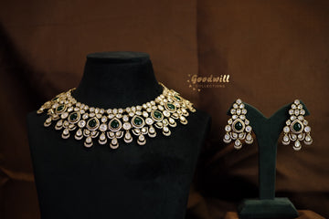 BRIDAL STATEMENT POLKI NECKLACE SET