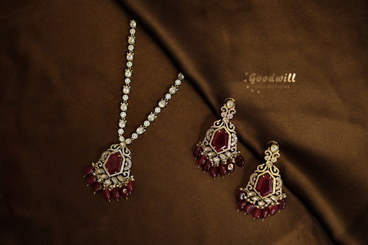 POLKI  ELEGANT PENDENT SET