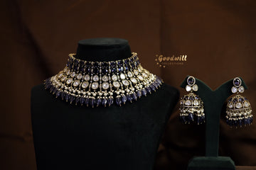 POLKI BEADED CHOKER NECKLACE SET