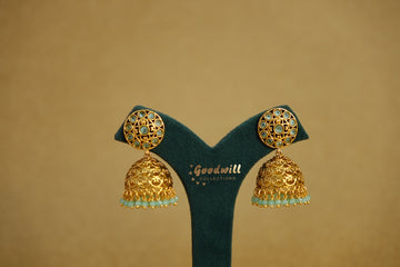 FLORAL PATTERN JHUMKA