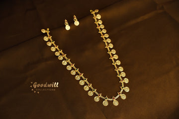 MULTI STONE LAKSHMI COIN MALA